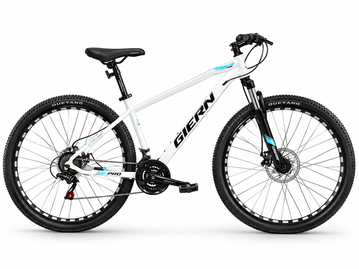 Bicicleta Mountain Bike Giern Pro Aro 29 blanca talla L con suspensión delantera